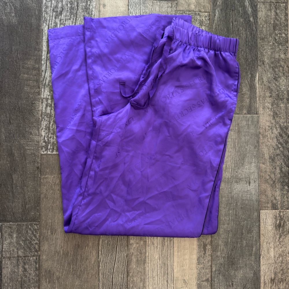 Purple Satin Victorias Secret PJ pants